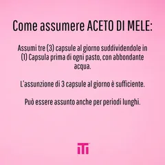 Aceto di Sidro di Mele Puro al 100% - 90 capsule
