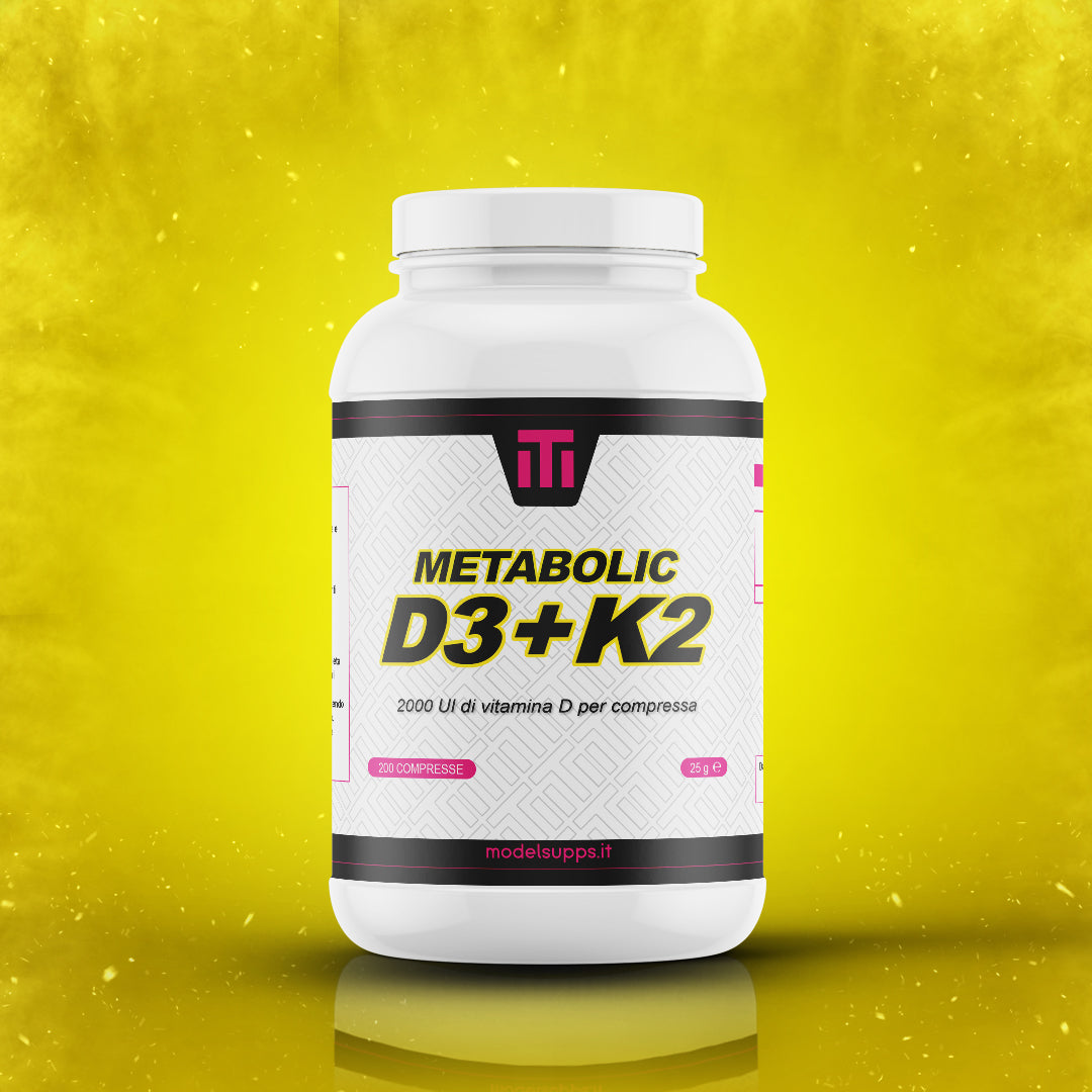 Metabolic D3 + K2 - 200 compresse da 2000 UI